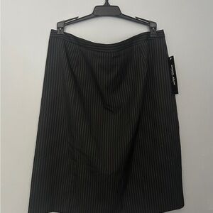 Antonio Melani Black Pinstripe Skirt